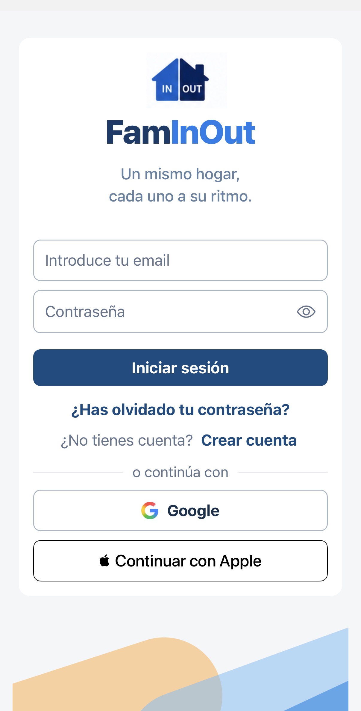 Captura original de Acceso de FamInOut